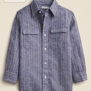 Crewcuts Blue Striped Kids Shirt